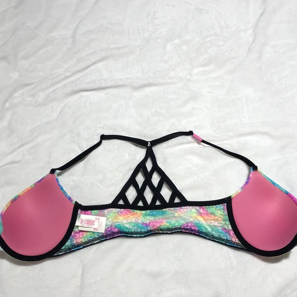 VS Pink Front-Clasp Push-Up Bra - Picture 4 of 5